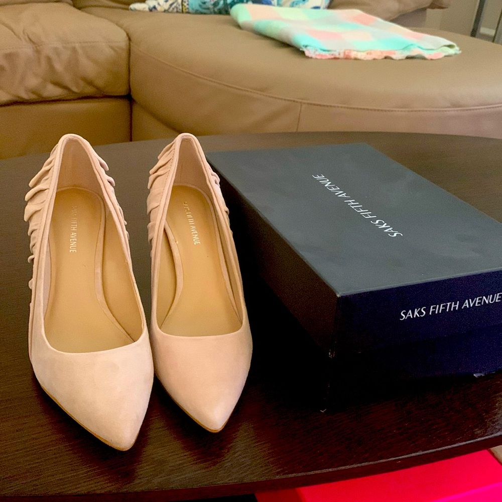 Beautiful suede blush color